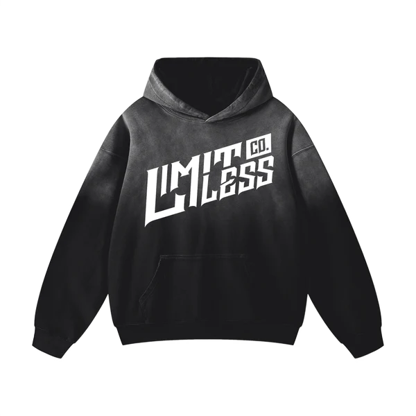 YOU ARE BOUND BY NOTHING - HEAVYWEIGHT SUNFADE OVERWEIGHT HOODIE
