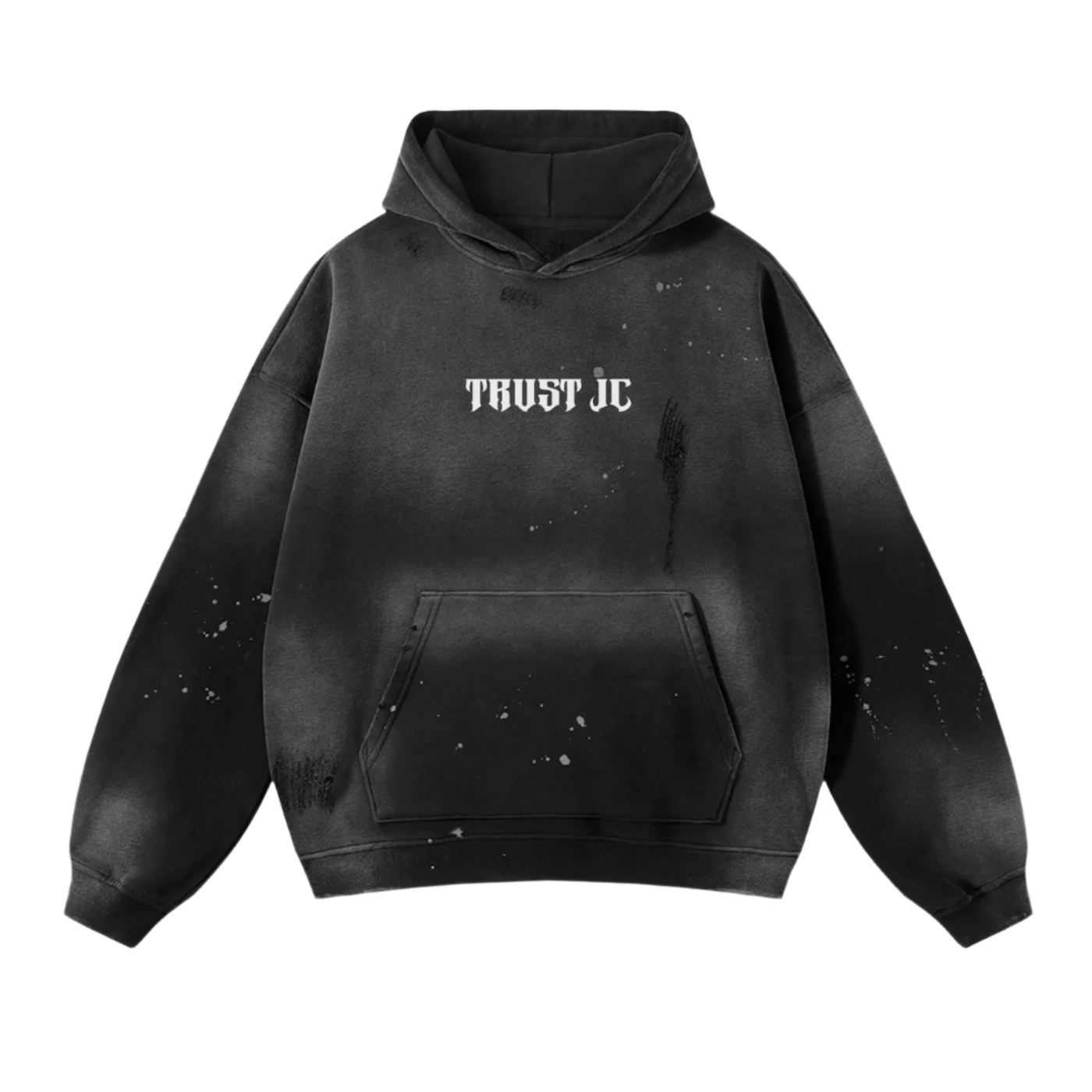 SAINT MICHAEL - VINTAGE ACID WASHED FRAYED HOODIE