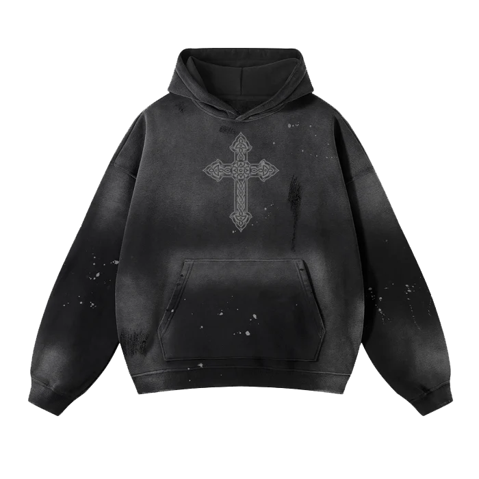 SURVIVED EVERY BAD DAY - VINTAGE ACID WASH HOODIE