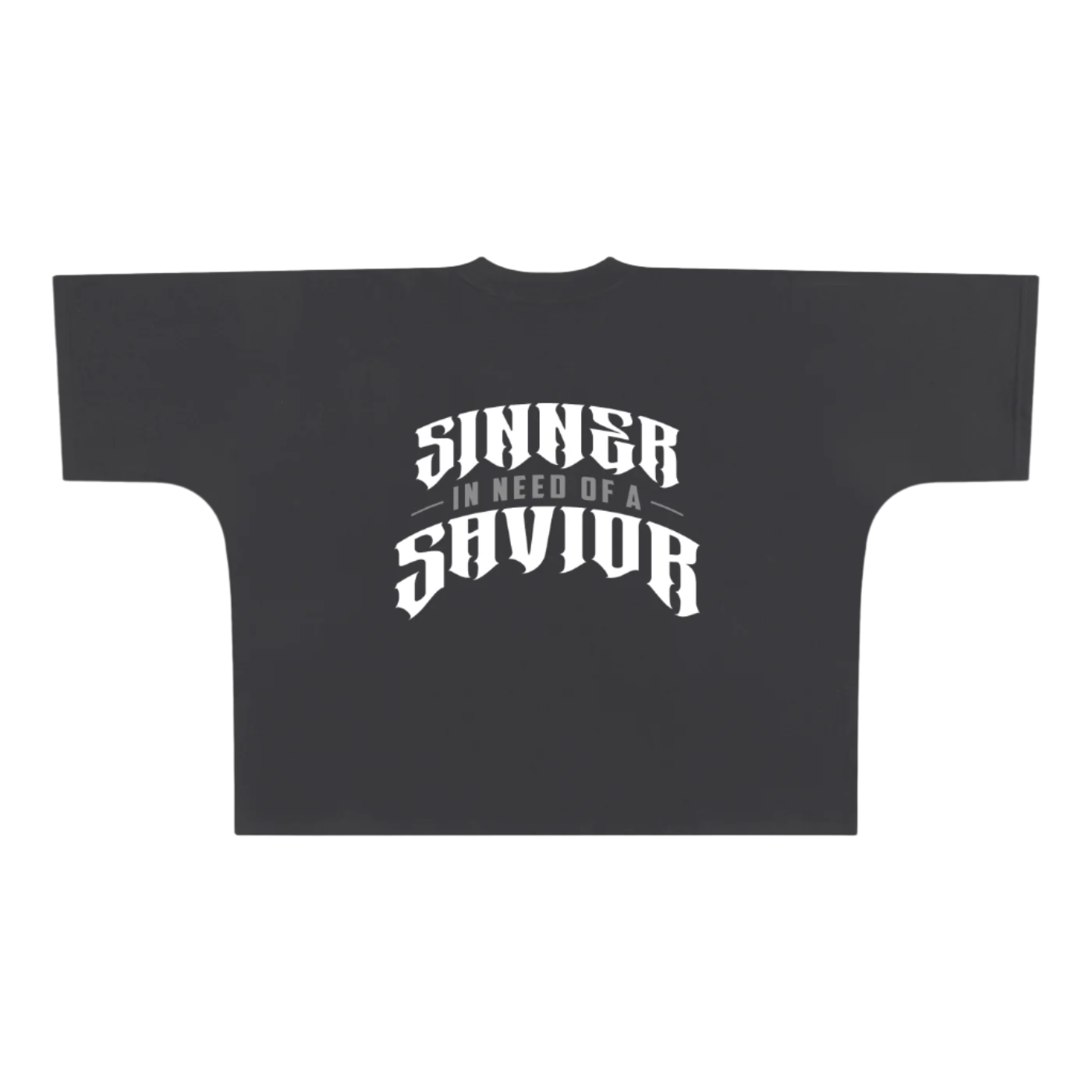 SINNER IN NEED OF A SAVIOR - OVERSIZE ONE PIECE BOXY TEE
