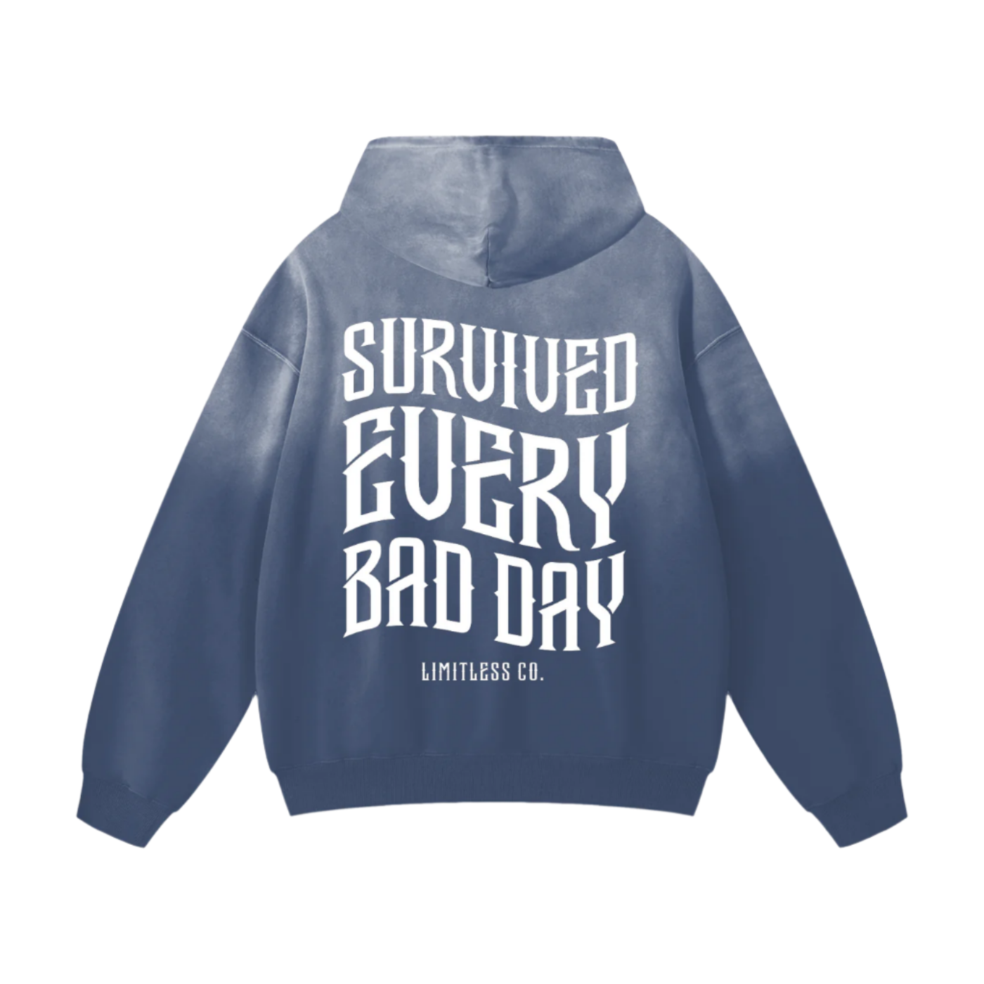 SURVIVED EVERY BAD DAY - HEAVYWEIGHT SUNFADE OVERSIZED HOODIE