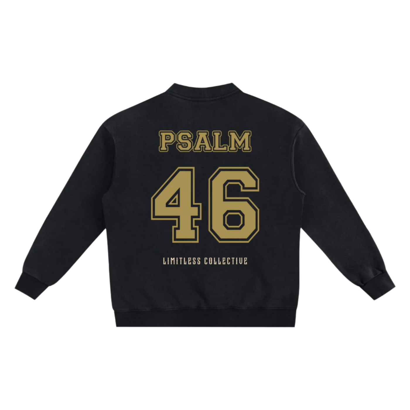 PSALM 46 SNOW WASHED CARDIGAN - BLACK