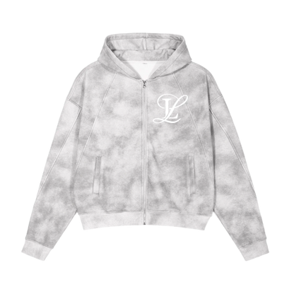 SURVIVED EVERY BAD DAY SNOW CAMO ZIP UP HOODIE