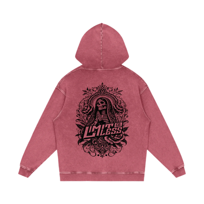 VIRGIN MARY ACID WASH OVERSIZE HOODIE