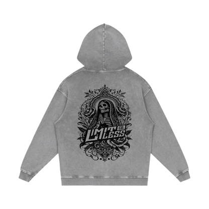 VIRGIN MARY ACID WASH OVERSIZE HOODIE