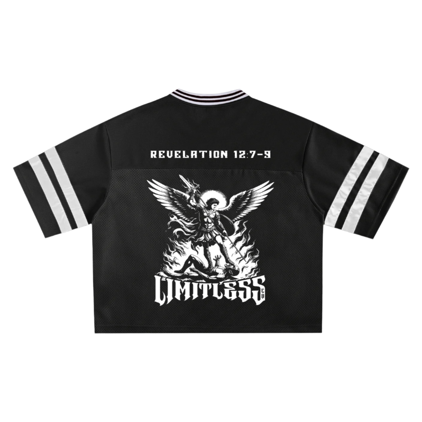 SAINT MICHAEL TAPED MESH BOXY T SHIRT