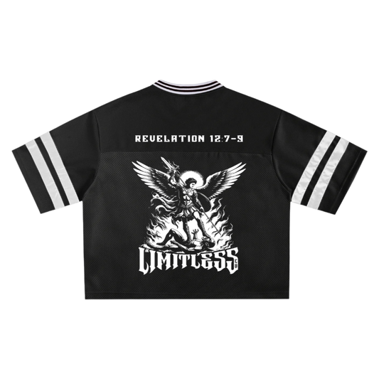 SAINT MICHAEL TAPED MESH BOXY T SHIRT