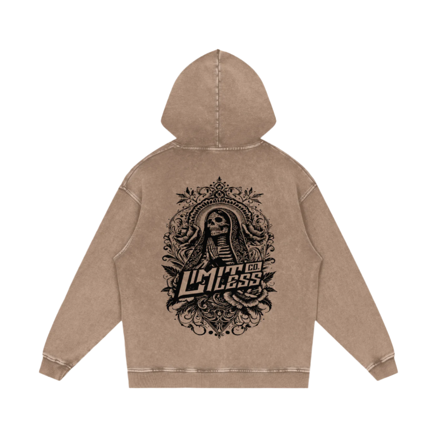 VIRGIN MARY ACID WASH OVERSIZE HOODIE