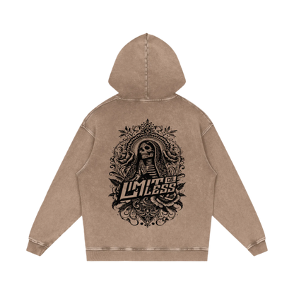 VIRGIN MARY ACID WASH OVERSIZE HOODIE