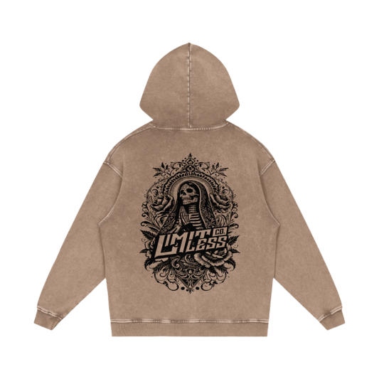 VIRGIN MARY ACID WASH OVERSIZE HOODIE