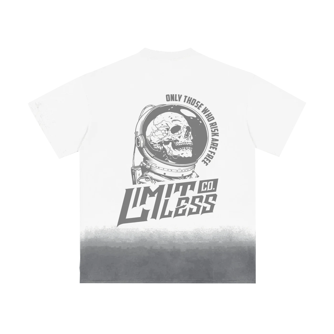 ONLY THOSE WHO RISK ARE FREE - MONKEY WASH FADE T SHIRT WHITE