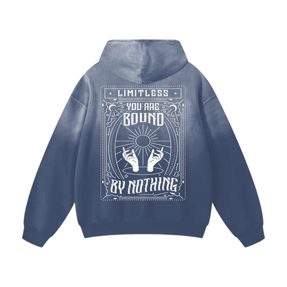 YOU ARE BOUND BY NOTHING - HEAVYWEIGHT SUNFADE OVERWEIGHT HOODIE