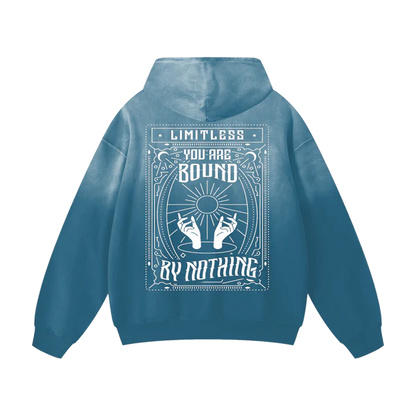 YOU ARE BOUND BY NOTHING - HEAVYWEIGHT SUNFADE OVERWEIGHT HOODIE