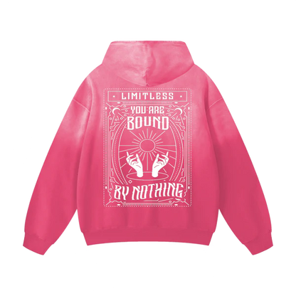 YOU ARE BOUND BY NOTHING - HEAVYWEIGHT SUNFADE OVERWEIGHT HOODIE