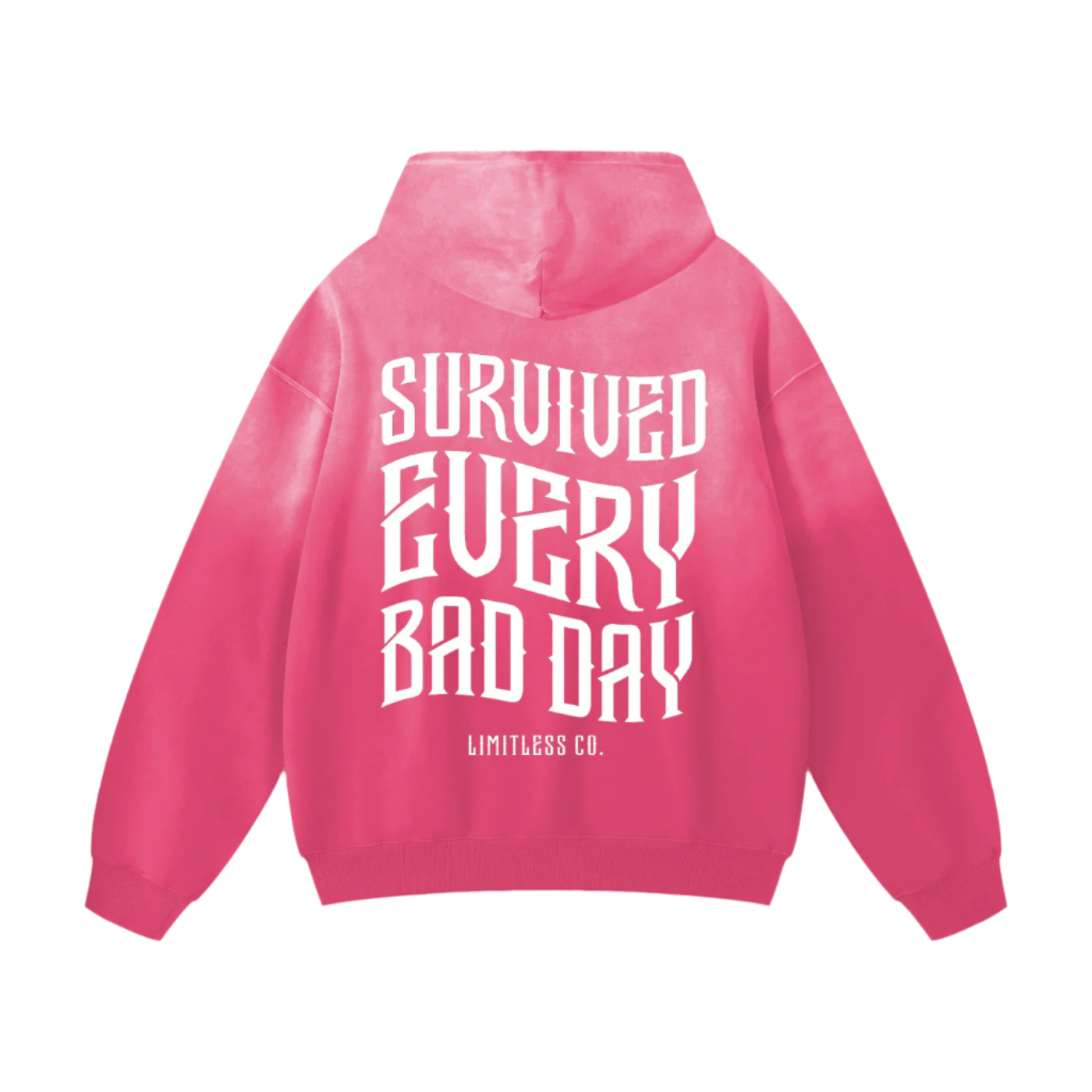 SURVIVED EVERY BAD DAY - HEAVYWEIGHT SUNFADE OVERSIZED HOODIE