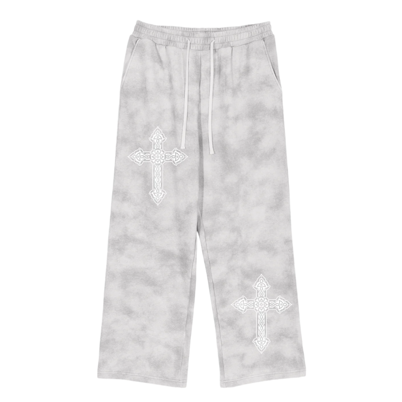 CELTIC CROSS SNOW CAMO SWEATPANTS
