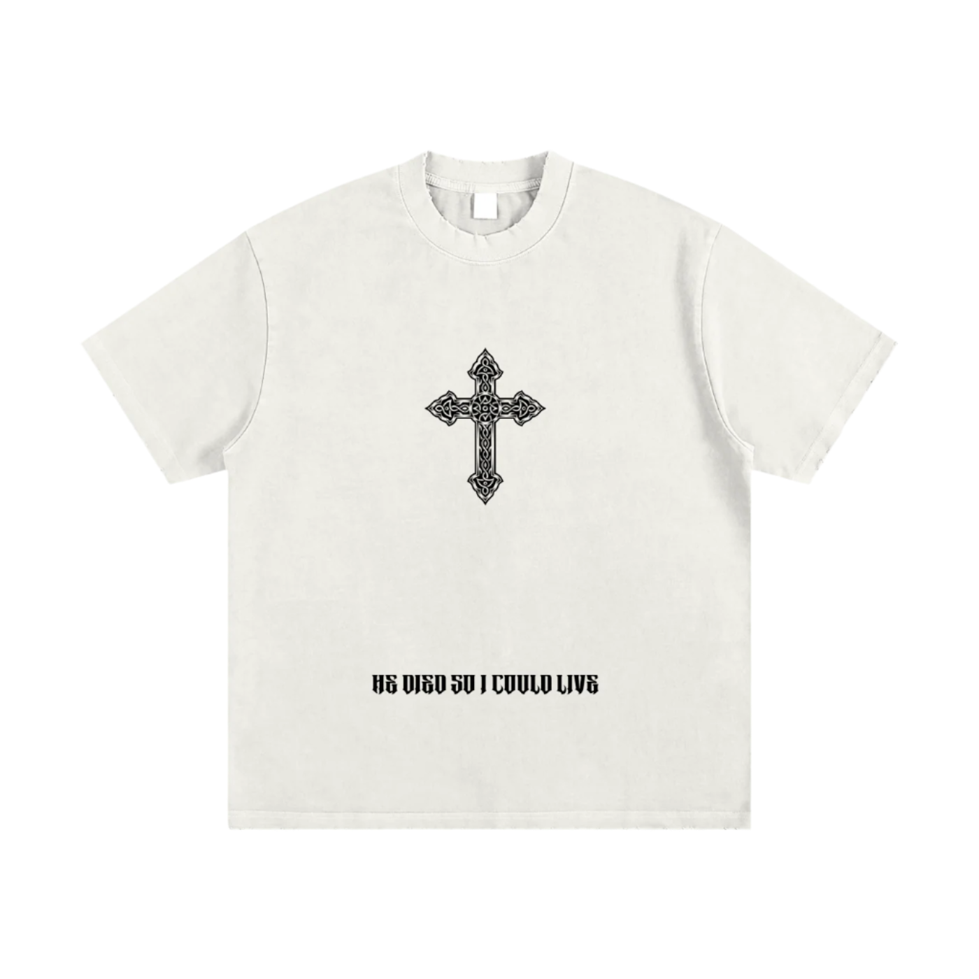SAINT MICHAEL - HEAVYWEIGHT VINTAGE WASHED FRAYED T SHIRT