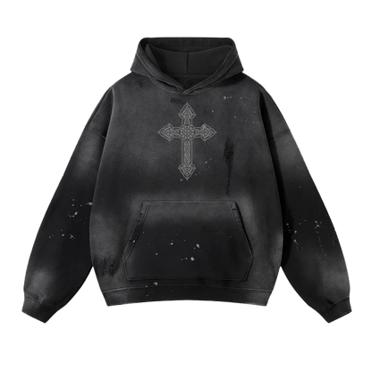 SURVIVED EVERY BAD DAY - VINTAGE ACID WASH HOODIE