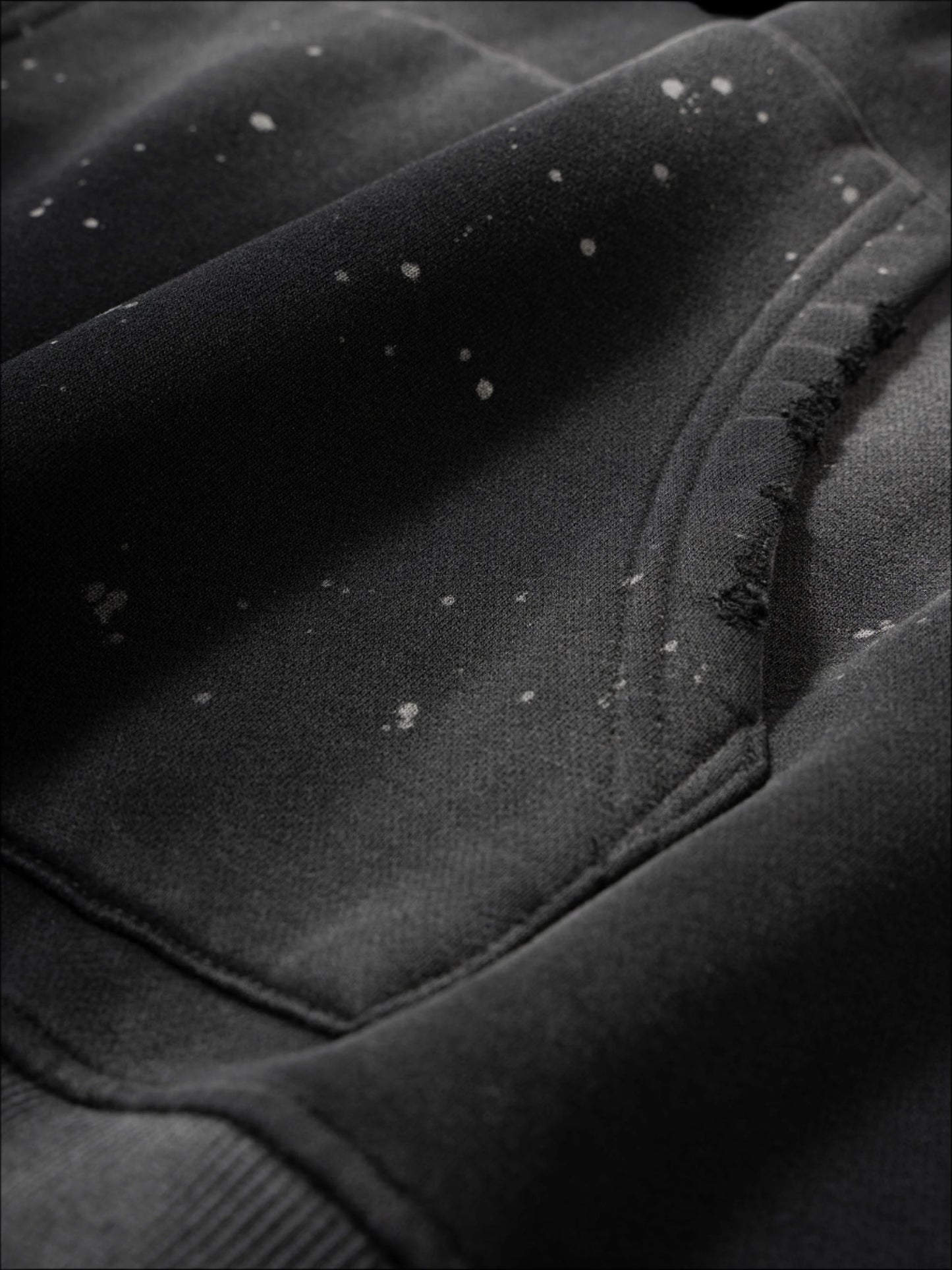 SAINT MICHAEL - VINTAGE ACID WASHED FRAYED HOODIE
