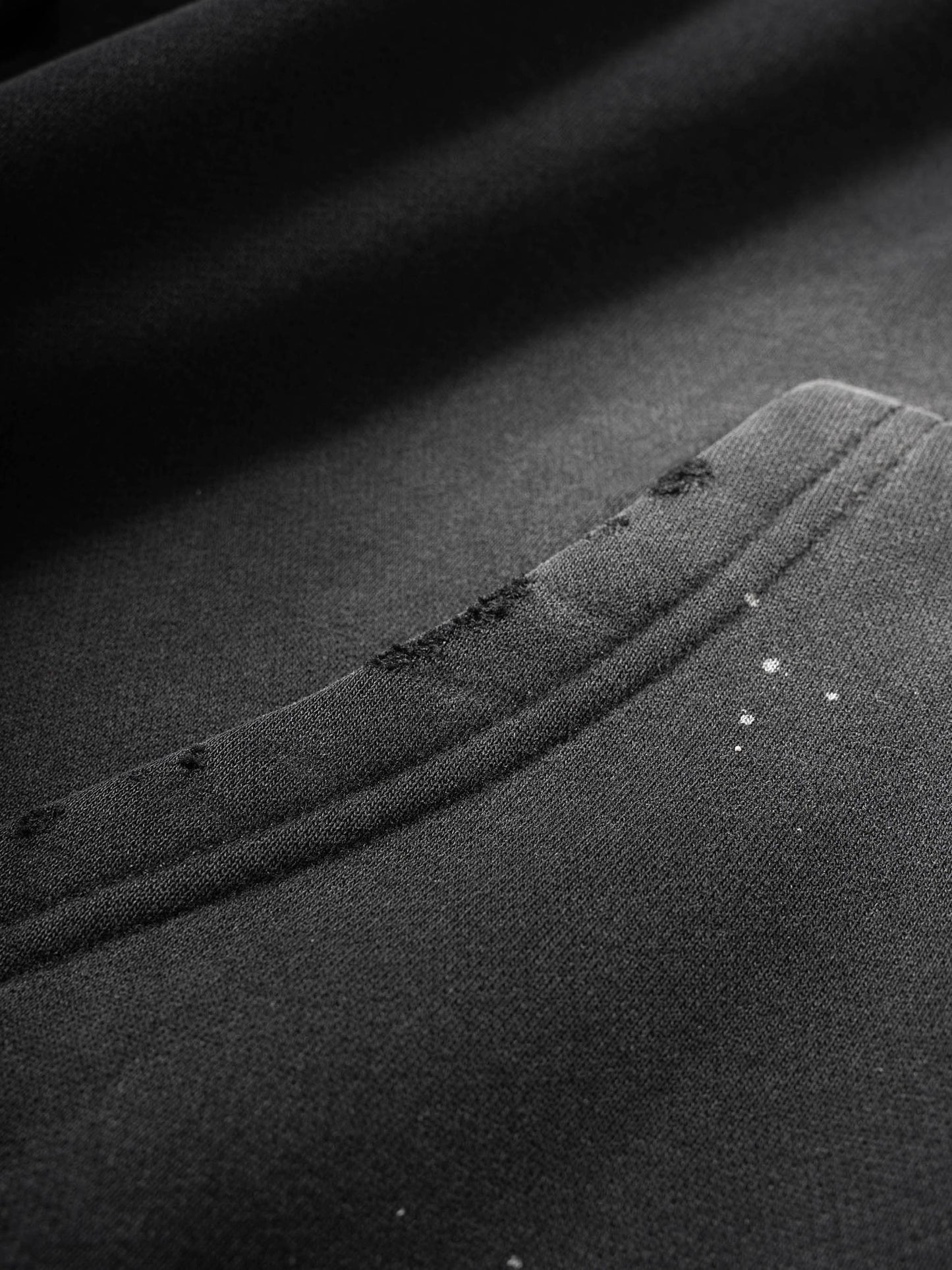 SAINT MICHAEL - VINTAGE ACID WASHED FRAYED HOODIE